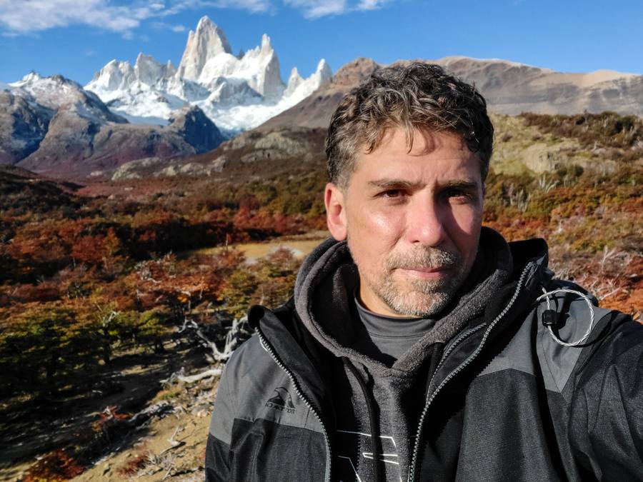 Edgardo Rodríguez en la Patagonia