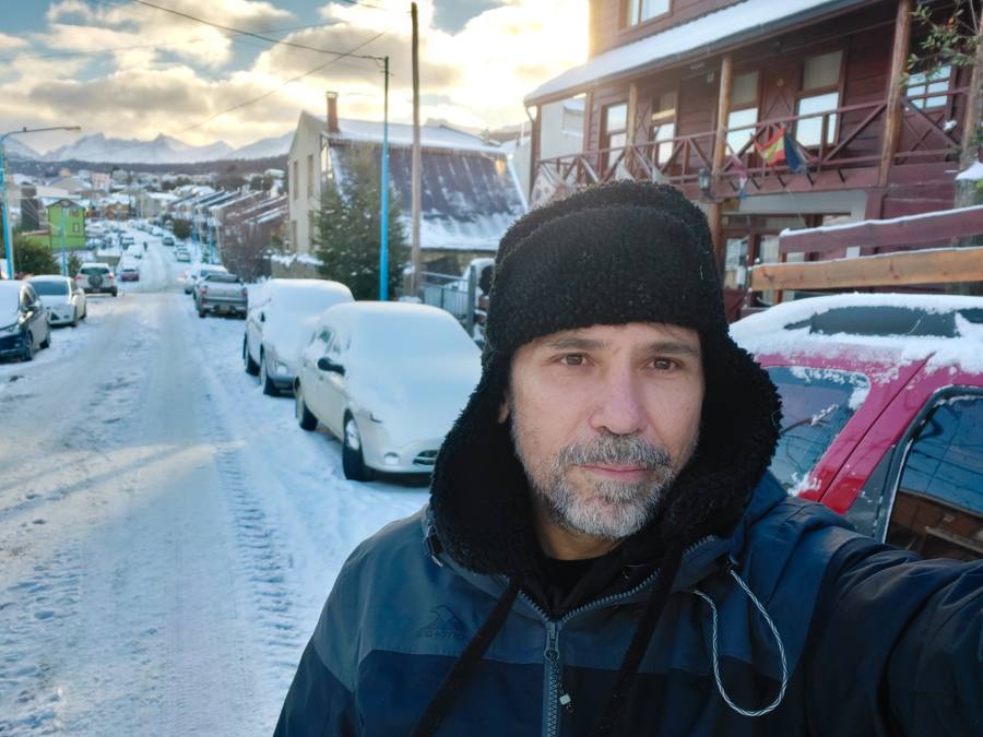 Edgardo Rodríguez en la Patagonia