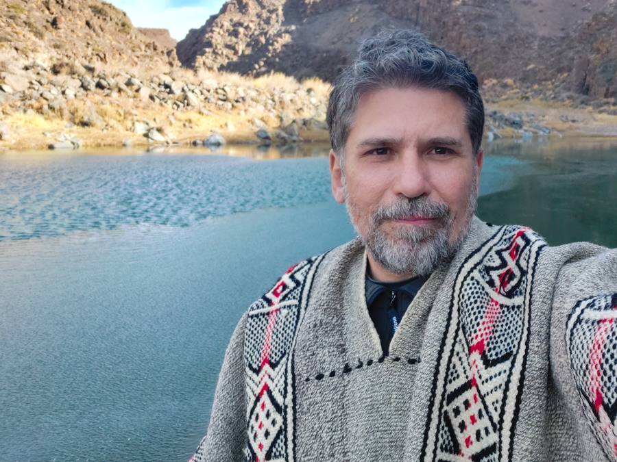 Edgardo Rodríguez en la Patagonia